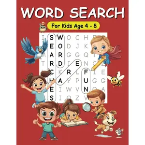 Word Search for Kids Age 4-8: Large Print themed puzzles with illustrations for kids, offering hours of fun and stimulating word games Paperback – September 28, 2024