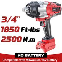 【No battery】3/4"-1850Ft-lbs for Milwaukee