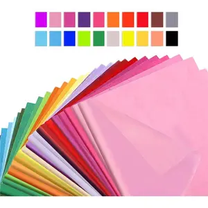 100 Pack - Multicolored Tissue Paper for gifts - size: 20''26'' holiday wrap wrapping paper