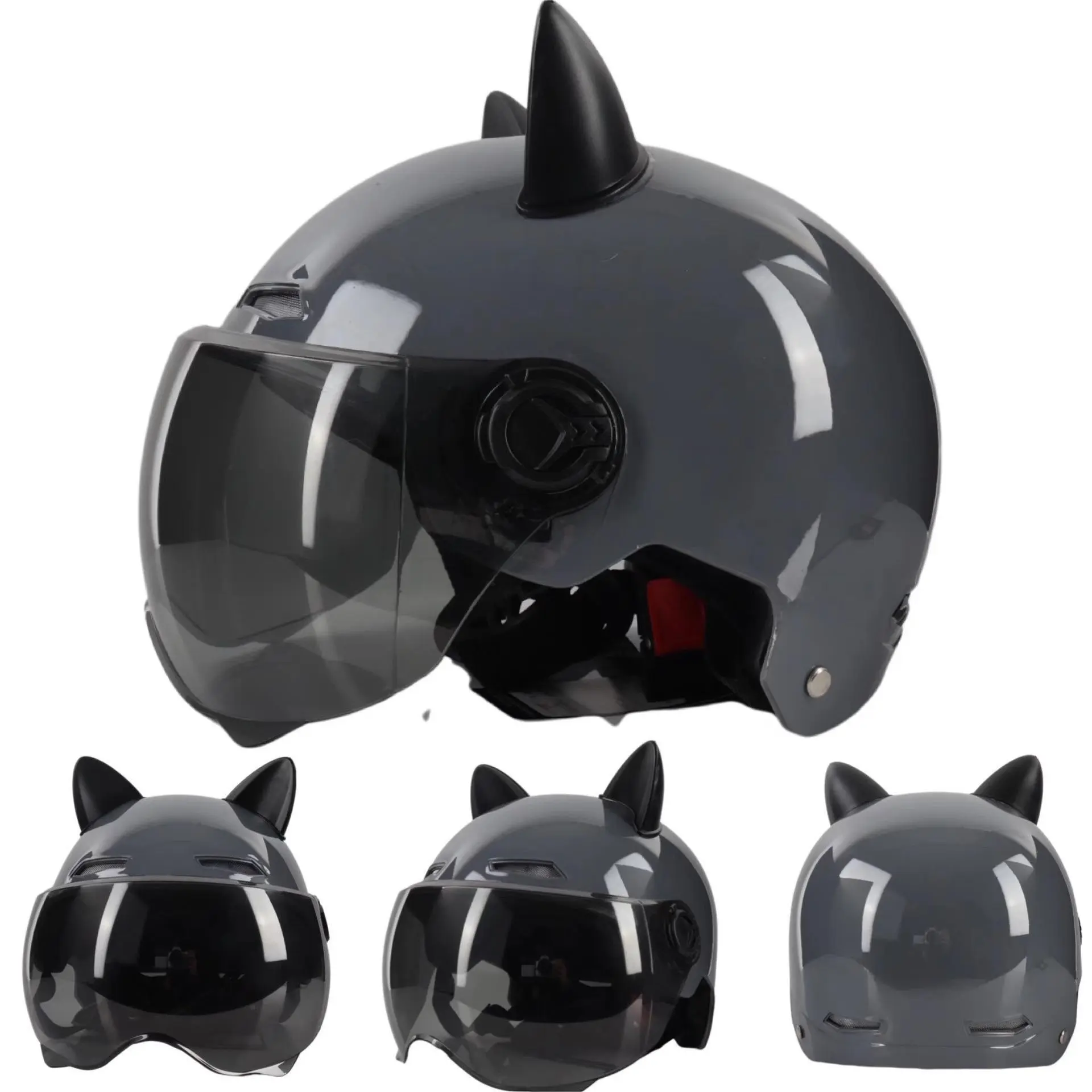 cat ear motorcycle helmet male Knight Full Face Helmets,Personality Cool Cat Motorcycle Men Women Flip Up Visors Modular HelmetDOT Certified for Street Bike Racing Motocross Full face : Automotive The extremely strong magnet will hold them tight Cat Ear Motorcycle Helmets