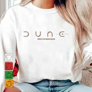 Dune Fear Is The Mind Killer Sweatshirt, Dune Arrakis Shirt, Dune Sandworm Tee, Dune Fear Shirt, Dune Book Hoodie 120324HCRD-1