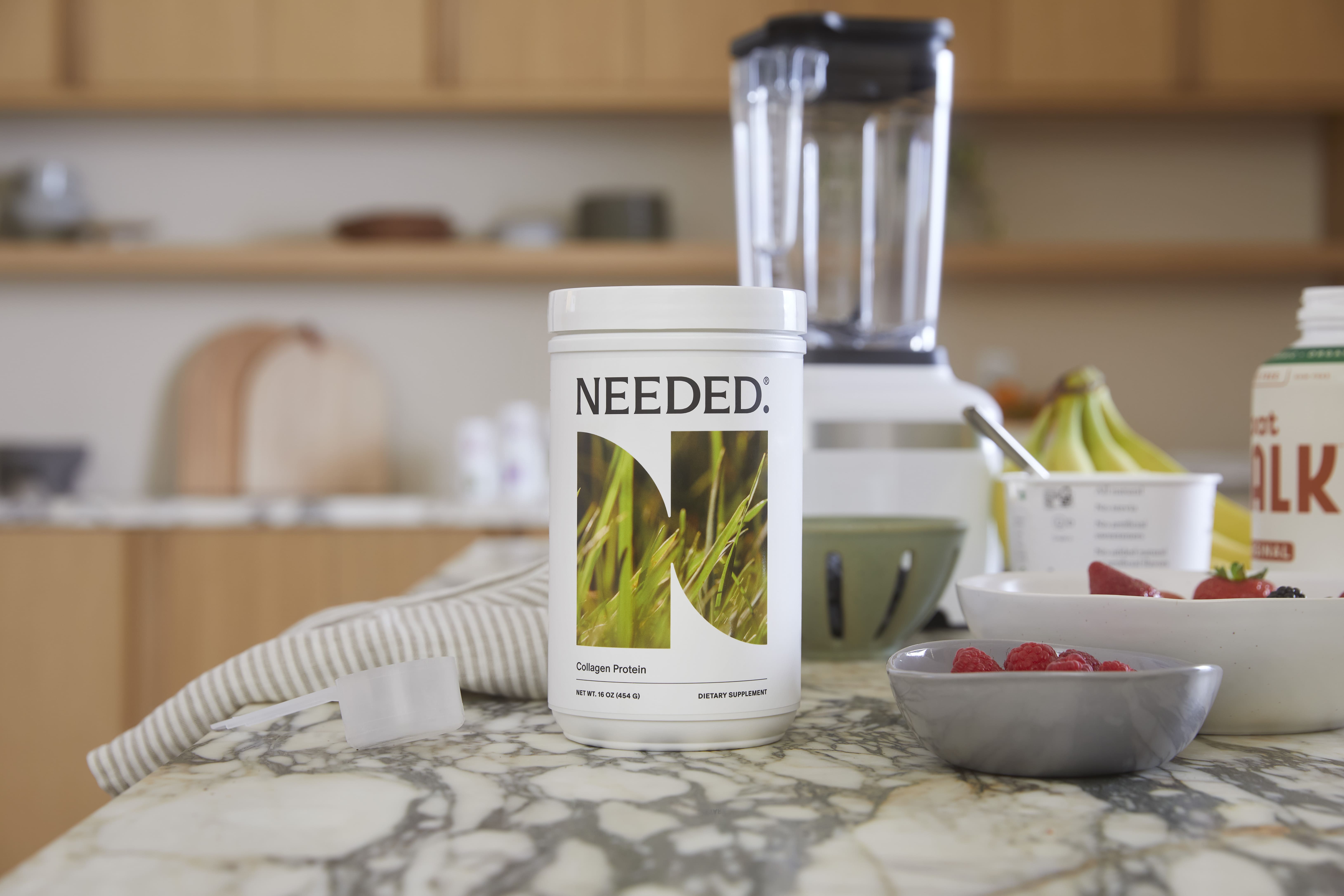 Needed. Women's Collagen Peptide Powder - 1 lb Bottle (1 Month Supply) - Ethically Sourced, Non-GMO, Grass-fed, Pasture-Raised, Hormone-Free - Expertly-Formulated & Tested Prenatal Hydrolyzed Collagen Protein Powder