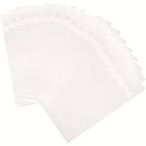 3 x 4-inch Small  Self Protective Bags Clear Resealable Cello Cellophane Bags for Candy Cookies Cards (100 Pack)