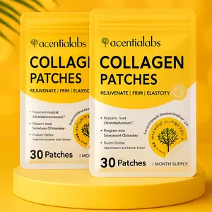 Acentiallabs Collagen Patch (30 Sheets), Rich in Collagen Essence, Hydrates & Enhances Elasticity, Lightweight & Breathable, Easy Carry