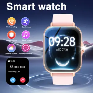 1.83 Inch Smartwatch, Wireless Calling/dialing, Multi-Sport Modes, Call & Message Alerts, Compatible iOS/android, Unisex