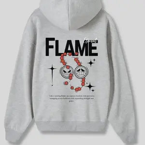 Flame Eternal Double-Sided Hoodie – Ace Fire Fist Graphic Shirt – Anime Clothing– Top Classic Menswear