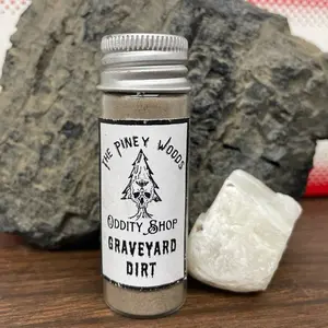 The Piney Woods Oddity Shop Graveyard Dirt Ethically Harvested Natural Product for Magic & Oddity Collections Decorative Craft