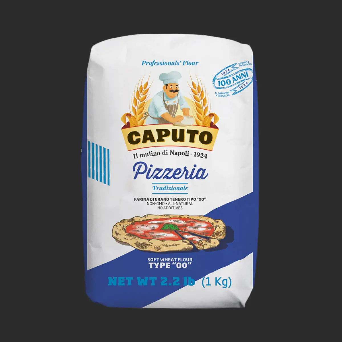 Caputo Pizzeria Flour Tipo 00 - Pack of 2 (Total 4.4 LBS)