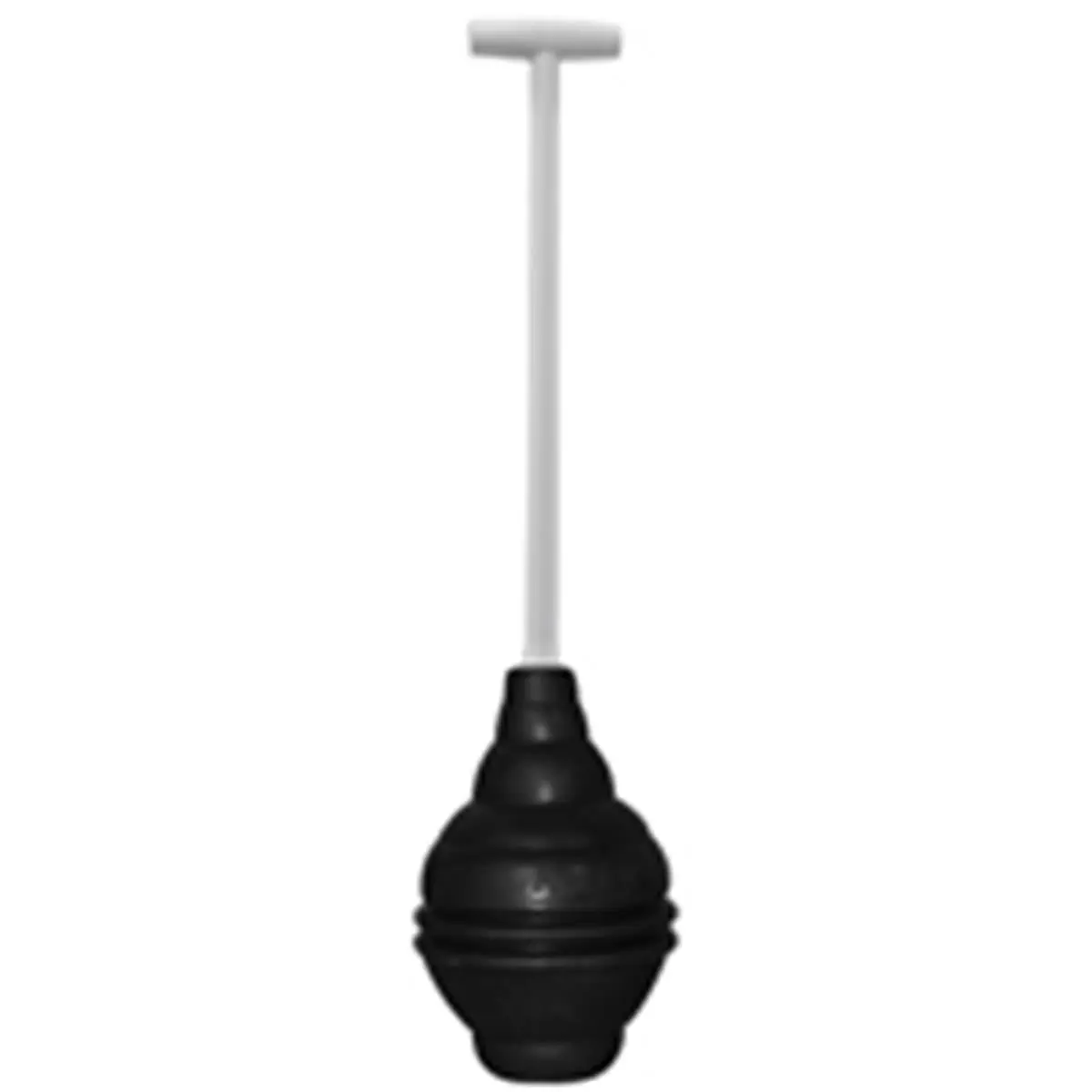 212 MAIN Universal Fit Rubber Toilet Plunger with Bellowed Flexible Keyhole Shape Head, 6x16.25" Handle, Effective Plunge Bathroom Plumbing Tool, Essential Home Improvement Bathroom Accessory