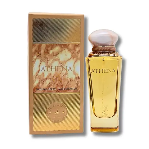 Lattafa Maison Alhambra Athena Women's Eau de Parfum (EDP) Spray - 3.4 fl oz, Long-Lasting Floral-Cedar Scent, Mate Jasmine Rose Vanilla Notes, Daily Wear, Skin-Safe, 36-Month Shelf Life, Adults' Liquid Fragrance, Perfumes for Women