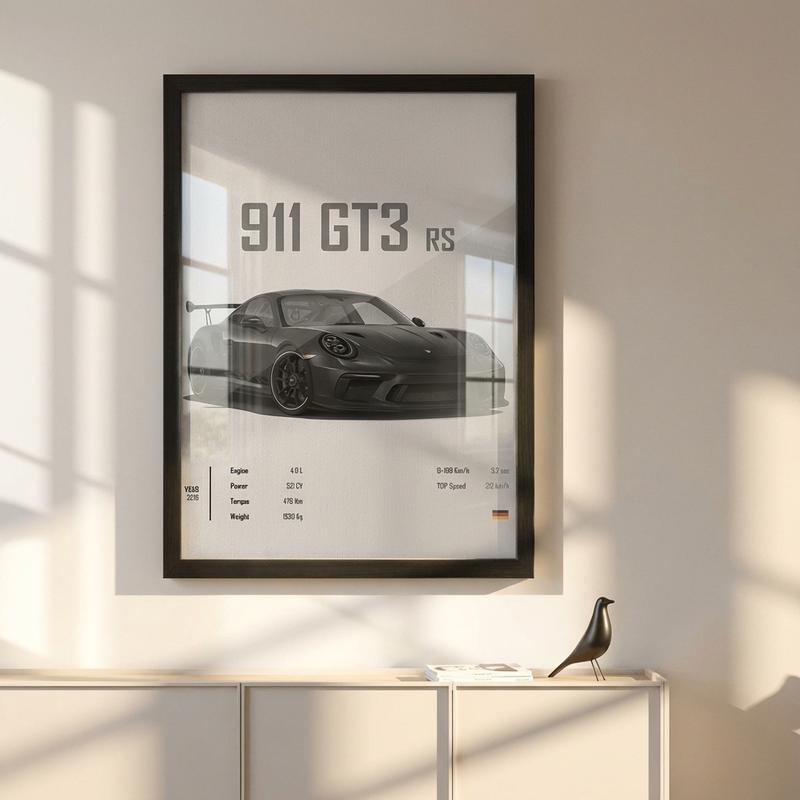 Canvas Print Art Modern Fashion Style Cool Car Racing Samurai Creative Room Decor Wall Poster Living Room Bedroom Office School Gift