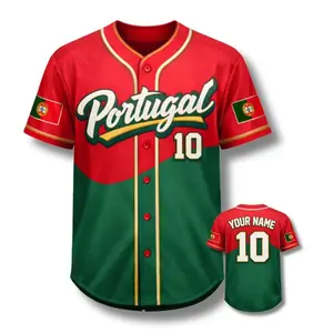 Custom Name & Number Mesh Button Shirt, Unisex Casual Heritage Apparel