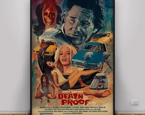 Death Proof Poster , Wall Art , Wall Prints , Home Decor , Kraft Paper Print , Gift Poster , Movie Poster 45784 149