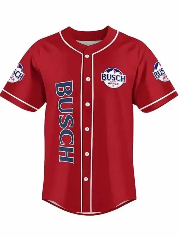 Busch light apple colored jersey, patriotic shirt, patterned T-shirt, couple gift, Valentine's Day gift, fashionable item