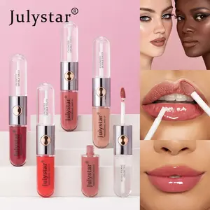 5PCS Dual-Ended Lip Gloss Set | 2-In-1 Transfer-Proof Matte Velvet, Bold High-Pigment Shades, Dual-Tip Precision, Sensitive Skin Safe, Christmas/Dates/Glam Parties
