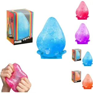 Nee Doh Dream Drop,Water Drop Fidget Stress Ball,Ice Squishy Stress Moldable Slow Rise Relaxing Sensory Fidget Stress, Squeeze Dough Ball Stress Relief for Anxiety Relief (1#Blue)