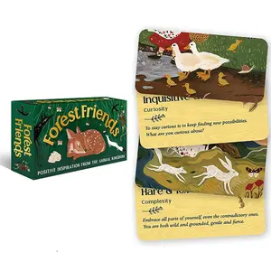 Forest Friends Mini Oracle Deck: Positive inspiration from the animal kingdom, divination tool for oracle reading, psychic reading, fortune, spiritual, tarot card deck