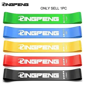 Adjustable Resistance Bands Yoga Strap Fitness Training Hip Elastic Band Leg Squats Dance Rubber Loop, Workout Accessories, No Ca Prop 65 Warning