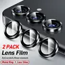 2 pcs Camera Optical Lens Protector For Samsung Galaxy A17 A27 A37 A57, Smartphone Camera Accessories, Cellphone Accessories, 9H Tempered Glass Camera Cover, Automatic-Alignment Aluminum Alloy Rings
