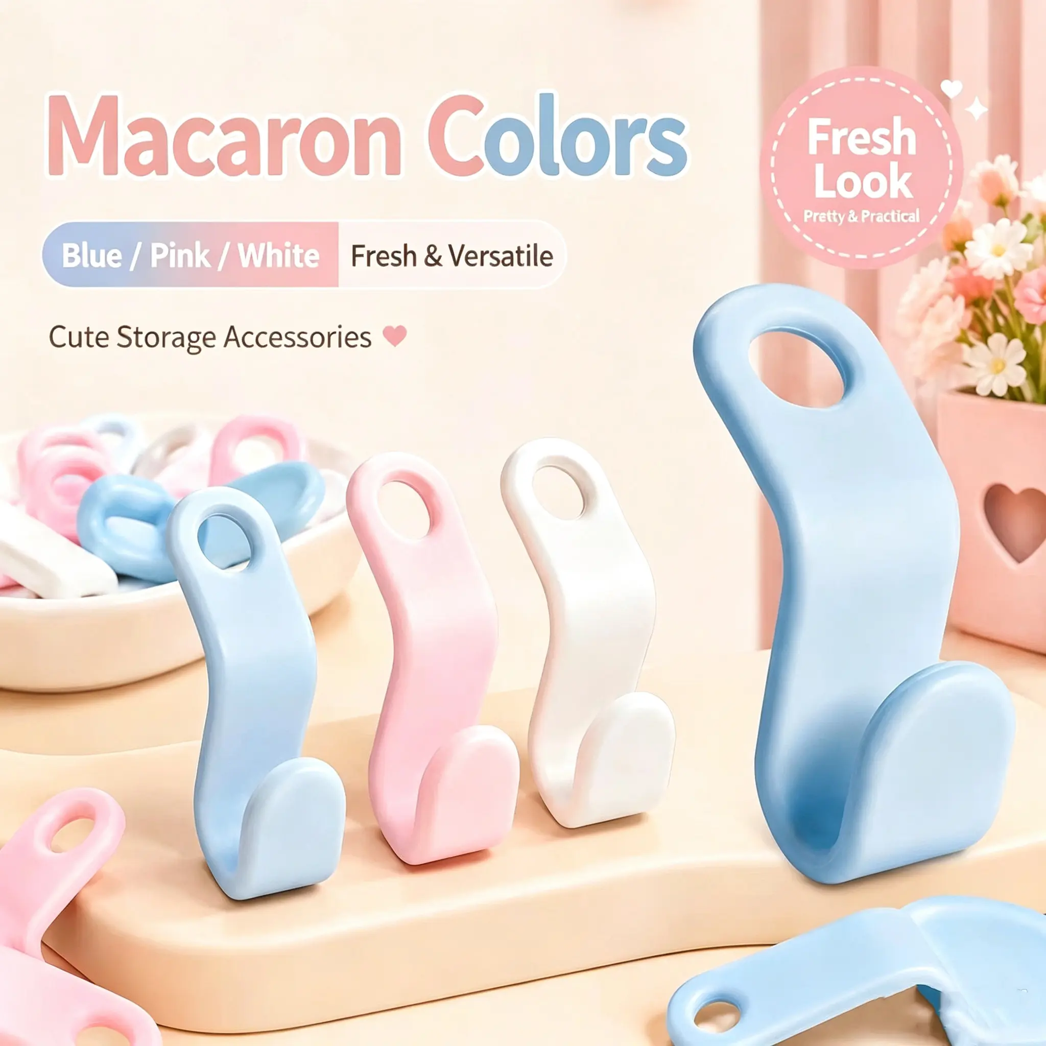 Double-sided hanging wardrobe space maximization hanger, 20 packs + 5 more free, a must-have space-saving hanger connection hook suitable for wardrobe storage