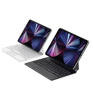 For iPad PRO 2024/2025 generation protective case with keyboard , multi touch touchpad, flip cover holder Magnetic protective case with pen holder, 2 Bluetooth channels suitable For iPad PRO 2024/2025 11-inch  (excluding pen and tablet)