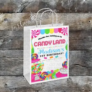 Custom Candyland Gift Bags