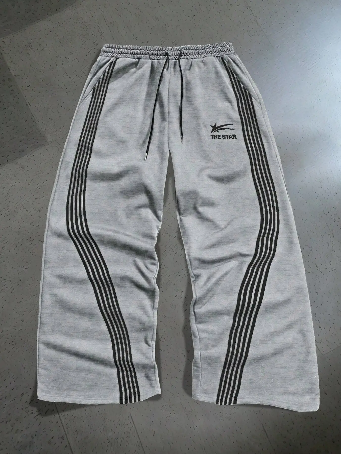 Men's Letter & Striped Print Drawstring Waist Fitted Pants, Casual Comfy Breathable Pocket Activewear Athletic Jogger Pants for Daily Wear, Men's Trousers, Casual Sports Trousers for All Seasons, Clothes, Athleisure Casual Bottoms