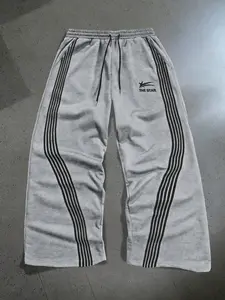 Men's Letter & Striped Print Drawstring Waist Fitted Pants, Casual Comfy Breathable Pocket Activewear Athletic Jogger Pants for Daily Wear, Men's Trousers for All Seasons, Clothes