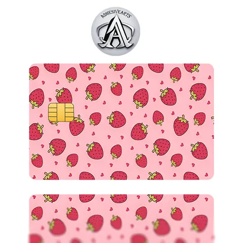 Strawberries/Fresitas Vinyl Debit Card Skin/Sticker - High Quality Vinyl for Customization and Personalization, Ideal for Personalizing Debit Cards