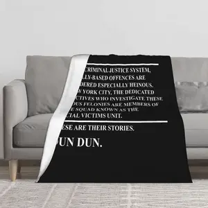 law & order svu Throw Blanket Soft Flannel All-Season Blanket for Bed Sofa Camping Christmas Birthday New Year Halloween Blanket Lightweight Durable