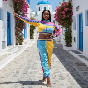Women’s Vibrant Cropped Track Set