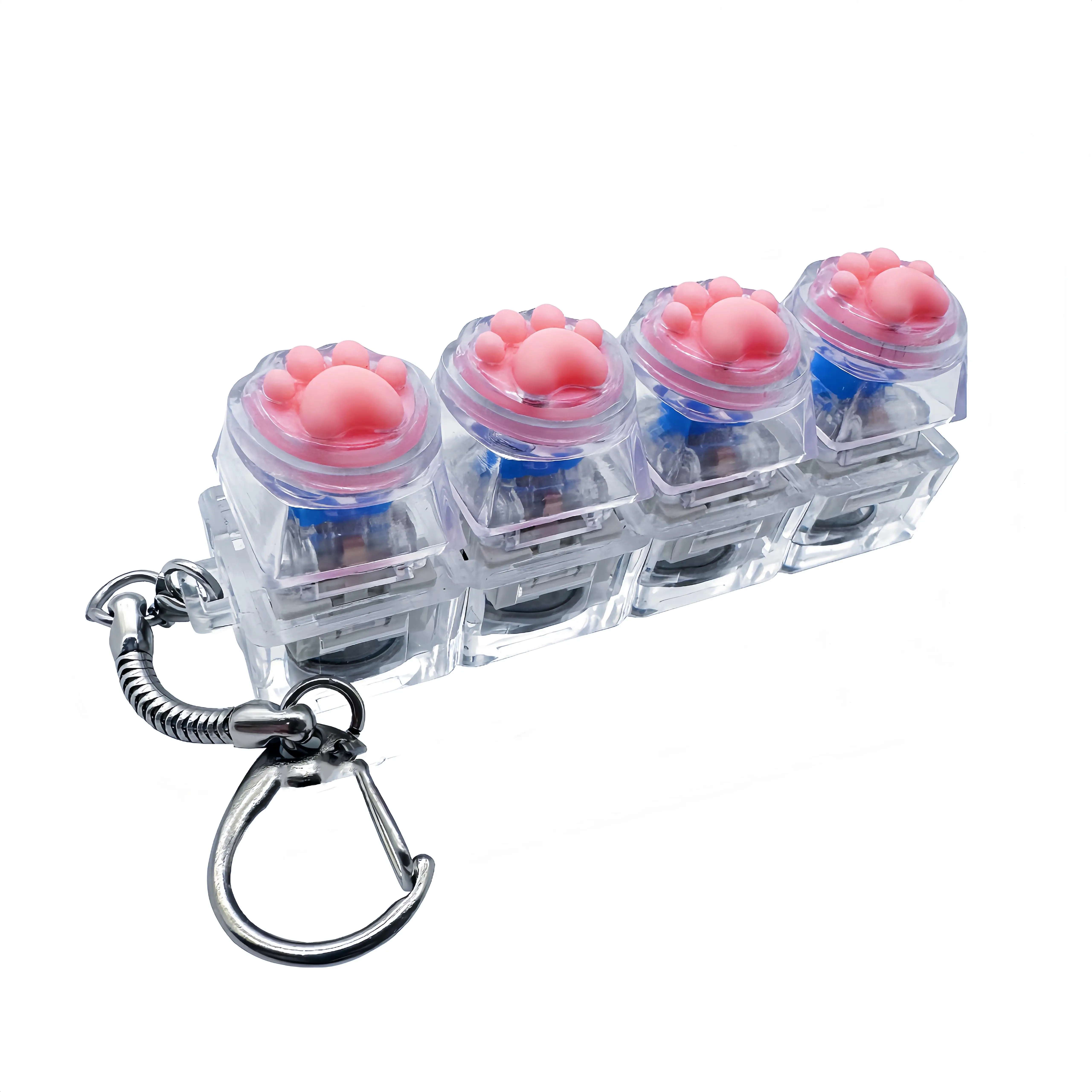LED Light Cat Claw Acrylic Buttons Stress Relief Toy - Soft Light, Creative Relaxation Tool, Ages 5+, Tension-Relieving, Suitable for 6+ Years Old, Office Scenarios, Squishies Toys