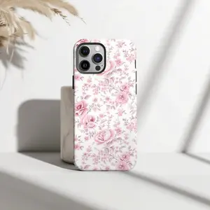Love Shack Fancy Phone Case,  Pink Floral Case. Cute Phone Case, Loveshack Fancy Phone Case, Pink Floral Phone Case