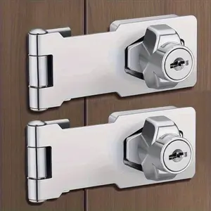 Furniture Safety Lock Set, Easy Installation, Anti-Theft Padlock, Cabinet & Mailbox Lock, Durable Metal Security for Drawers & Doors