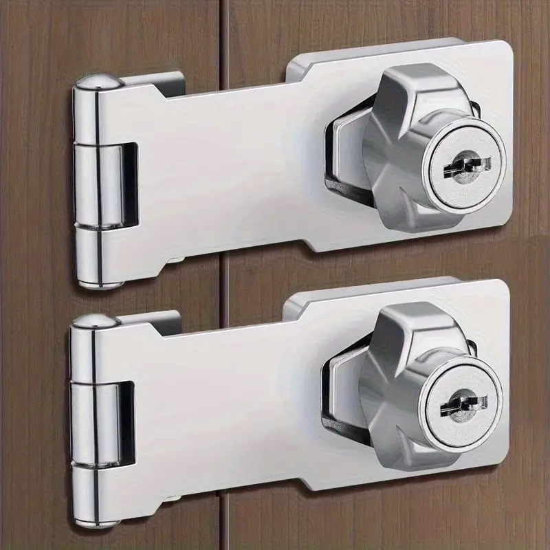 Furniture Safety Lock Set, Easy Installation, Anti-Theft Padlock, Sturdy Lock, Cabinet & Mailbox Lock, Durable Metal Security for Drawers & Doors, Door Hardware