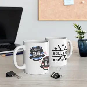 Heated Rivalry Ceramic Mug - Hollanov Design, 11 oz & 15 oz Sizes Available