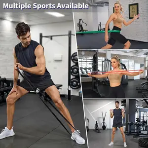 Pull Up Assistance Bands Set 5 LBS - 230 LBS, Long Resistance Bands for Pull Ups Working Out, Gym Workout Bands for Men Exercise Muscle Training and Shape Body - Carry Bag Included pullup