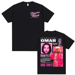 Rapper Omar Courtz Primera Musa 2025 Graphic T-shirts Men Women Vintage 90s Hip Hop Gothic T Shirt Summer Tops Oversized T-shirt