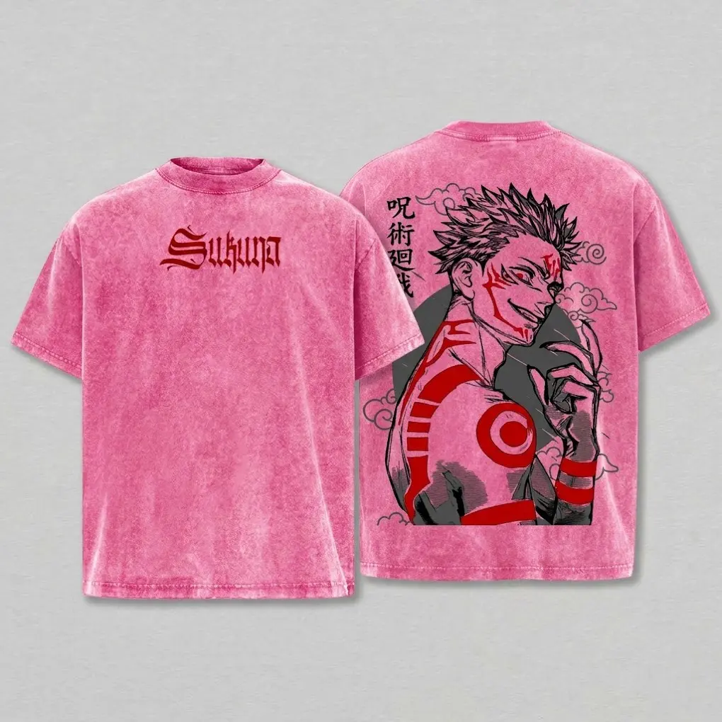 Pink-Acid Wash Tshirt