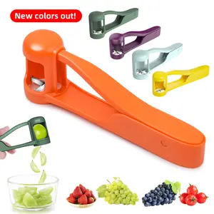 Summer Sale LUVAN Grape Cutter for Toddlers 1-3 - Stainless Steel Baby Fruit Slicer Safe & Easy Grape, Cherry Tomato, Strawberry, Blueberry Cutter - Lightweight Kitchen Gadget for Fruit Salad & Cake Decor