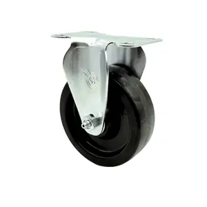 Service Caster SCC-20R414-PHS-TP3 Rigid Caster with 4 in. Phenolic Wheel, 4 x 4.5 in. Overall Top Plate