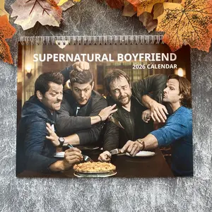 New Supernatural Boyfriend 2026 Wall Calendar, Supernatural Calendar