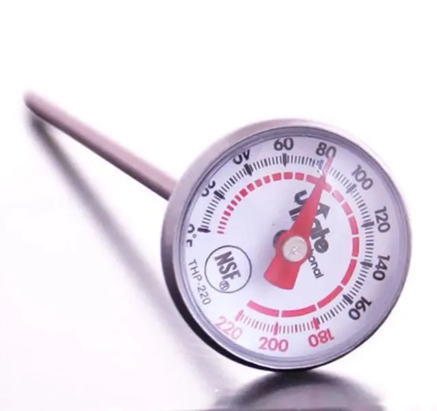 Handheld Stainless Steel Instant Read Pocket Kitchen Thermometer, Accurate Food Measuring Utensil for Home Cooking, Utensils