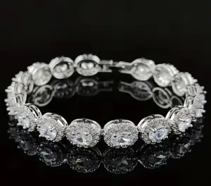 Cubic Zirconia Bracelet with Colored Gem Stones Adjustable Design Unique Patterns for Adults 7-9 Inches Long Versatile Jewelry Gift