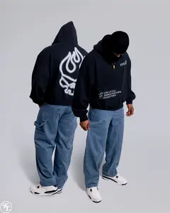 'We Evolve' Boxy Gurren Lagann Inspired 400GSM Oversized Mens Hoodie