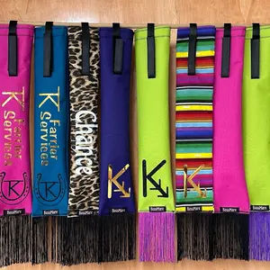 Handmade Satin Lined Tail Bags for Horses - Heavy Duty All Weather Exterior Fabric with Fringe for Flys Random in stock colors