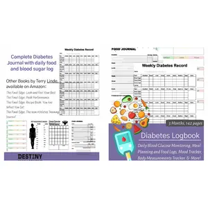 Diabetes Logbook: Complete Journal with Daily Food and Blood Sugar Logs, Meal Planners, Body Measurement Tracker, and More