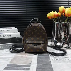 Pre-owned Louis Vuitton Coated Canvas Backpacks Palm Spring Mini Monogram Backpack T10364709