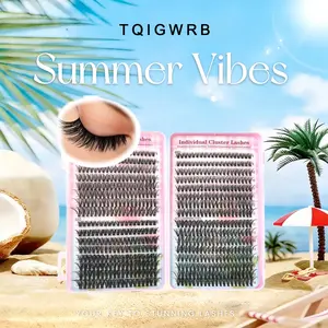 SummerVibes Wispy Lash Clusters Kit Lash Extension Kit Eyelash Clusters 30D&40D&50D Natural Lashes Clusters 9-16mm DIY Individual Lashes Cluster