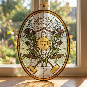 Sleep Token Past Self Logo Art Acrylic Suncatcher Window Hanging Home Decor